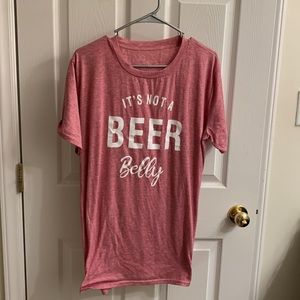 It’s not a beer belly maternity shirt